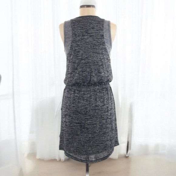 Lou & Grey Sleeveless Heathered Black/Grey Dress | SIZE S - Picture 2 of 5